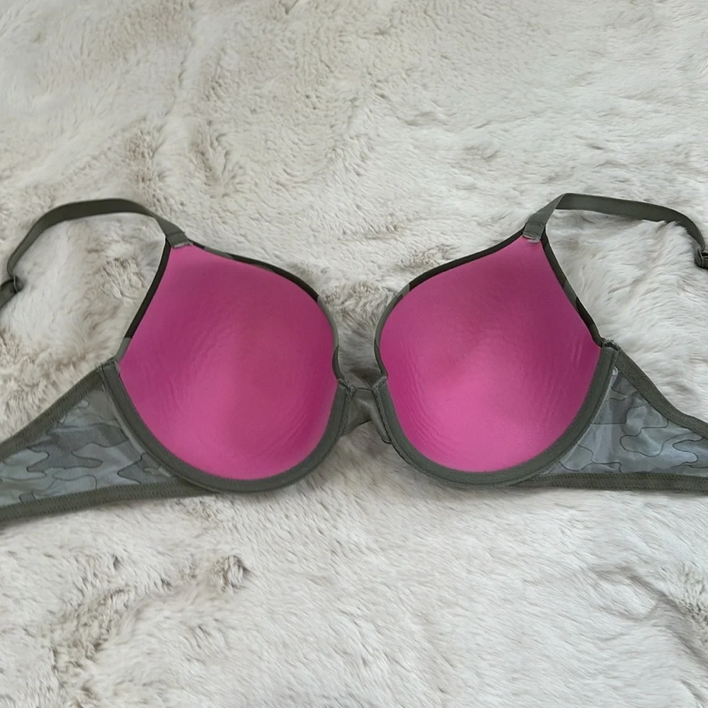 VS PINK Wear Everywhere Lightly Lined Bra Campo size 34D